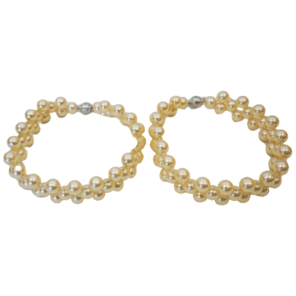 Enea Ivory Pearl Tie Back Pair