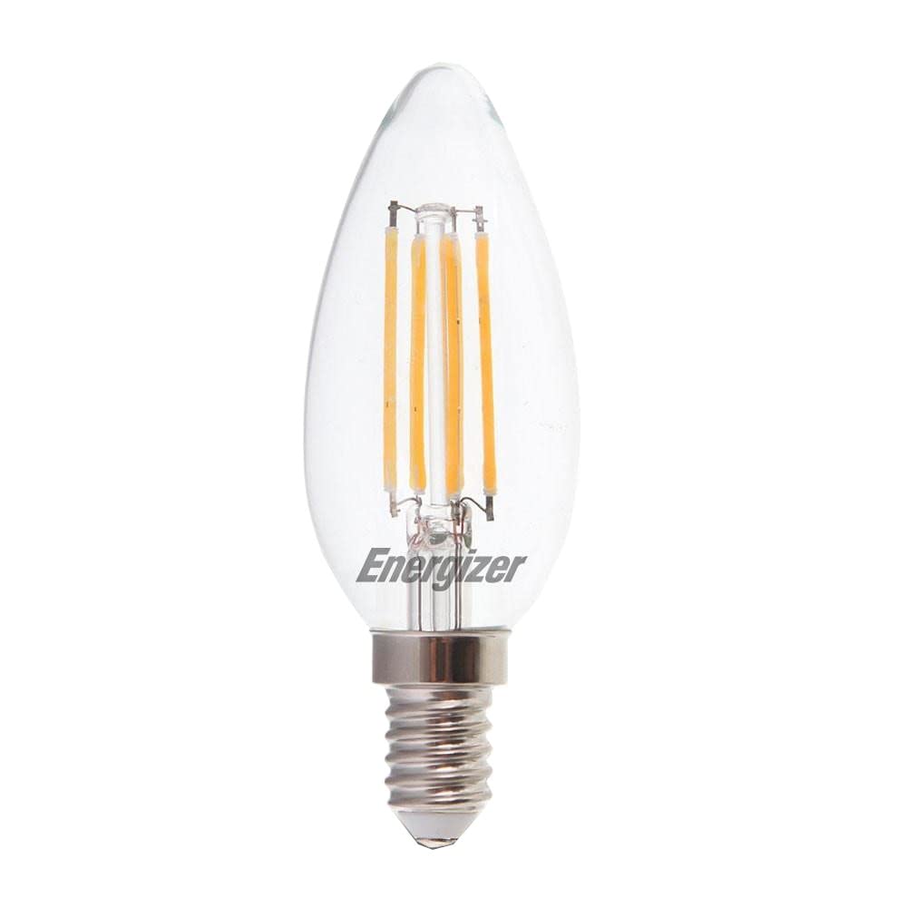 Energizer S12856 40W LED E14 Candle Filament Dimmable Bulb Warm White