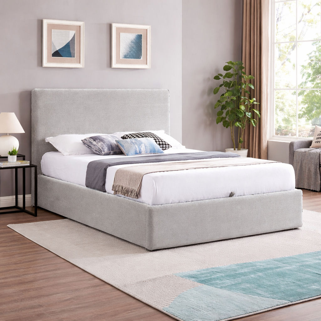 Ezra Grey Gas Lift Bedframe
