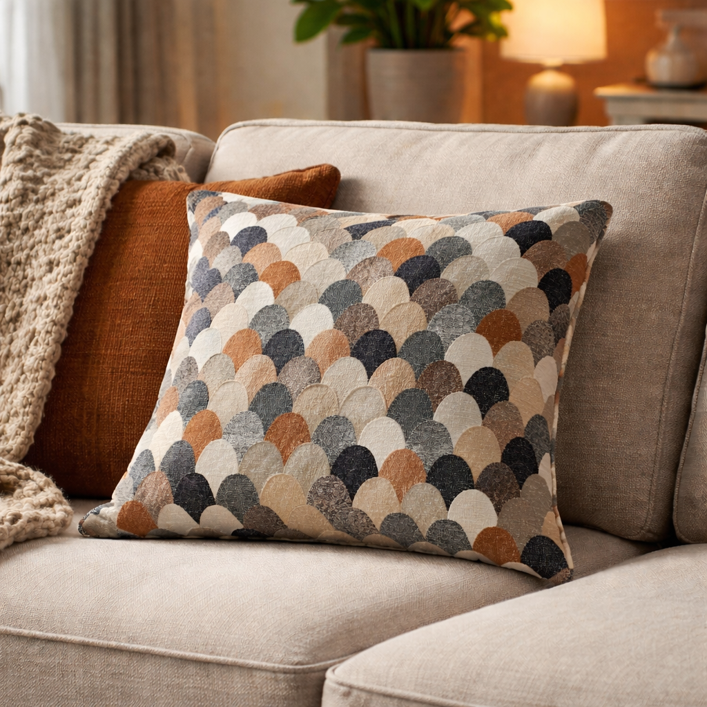 Callie Burnt Orange Filled Cushion
