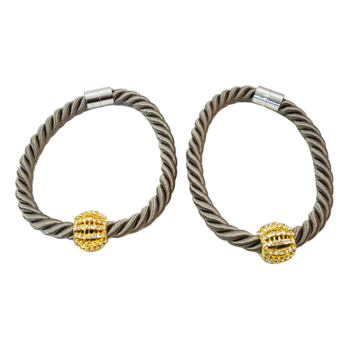 Fabio Graphite Tie Back Pair
