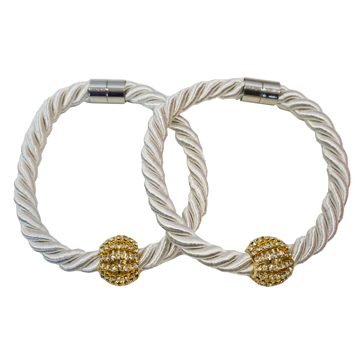 Fabio Ivory Tie Back Pair
