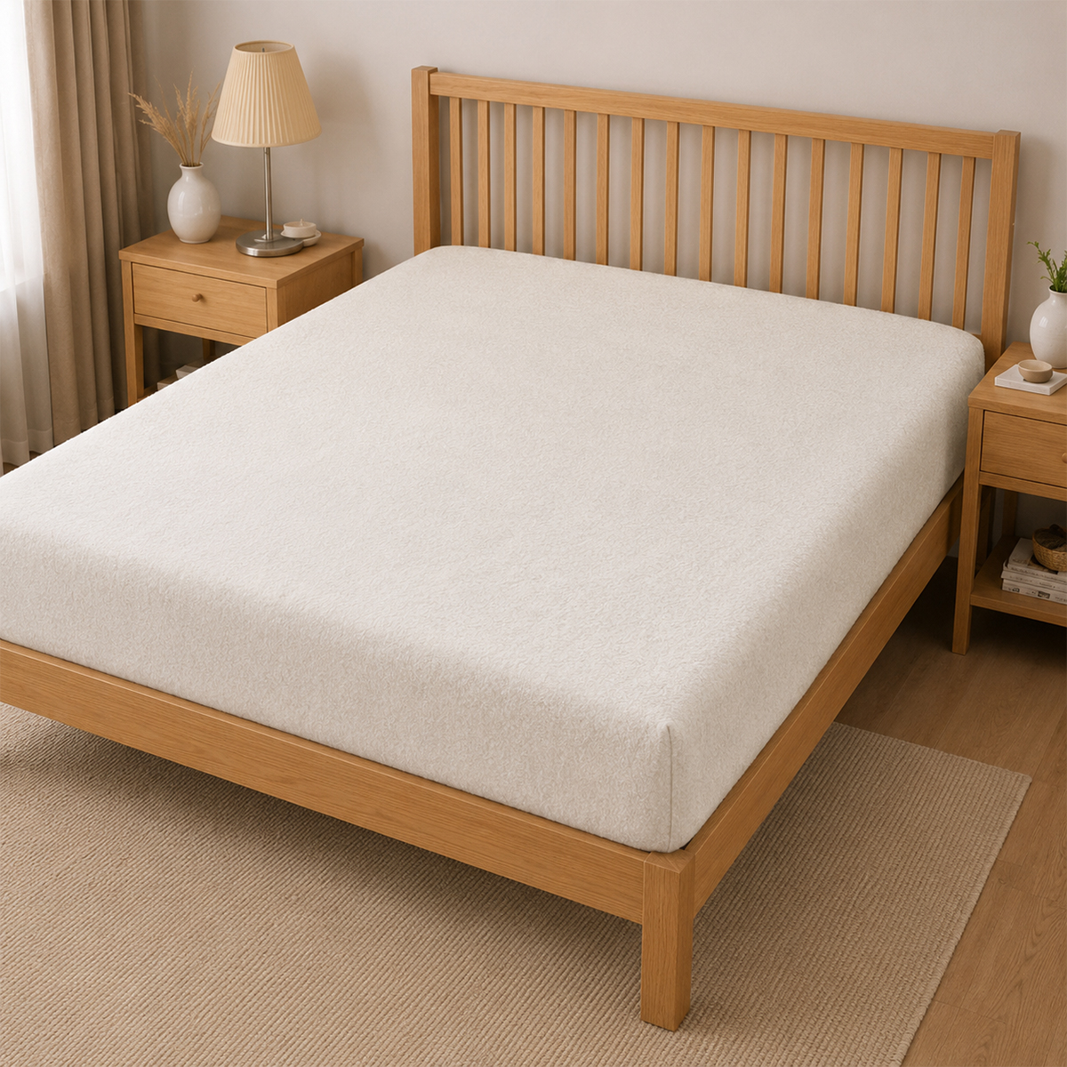Flannelette Cream Fitted Sheet
