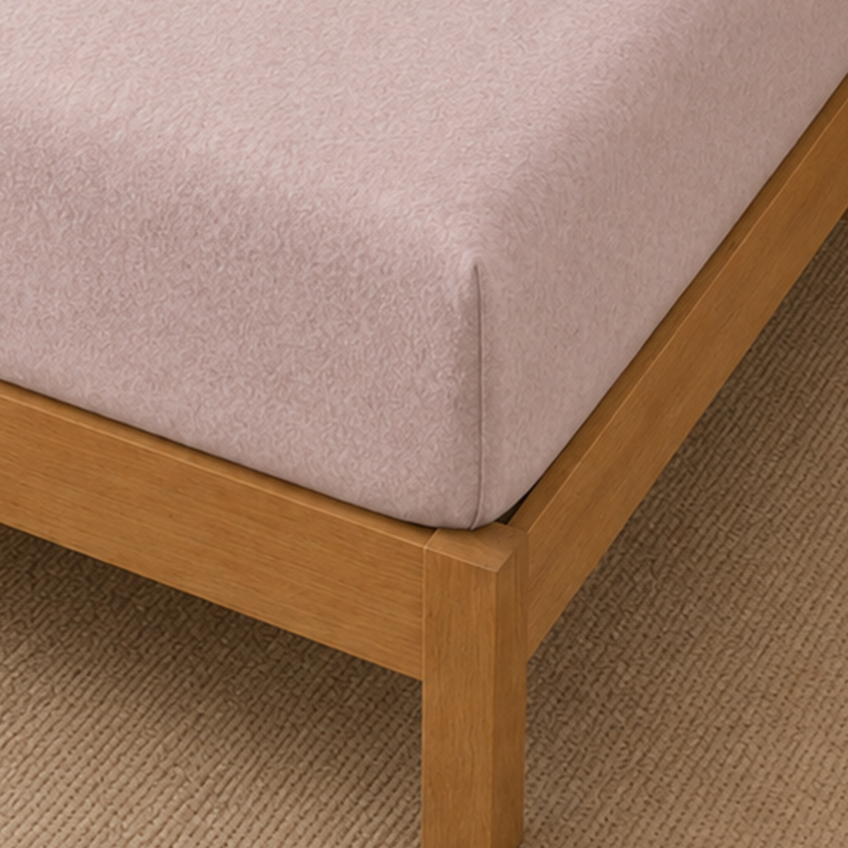 Flannelette Blush Extra Deep Fitted Sheet