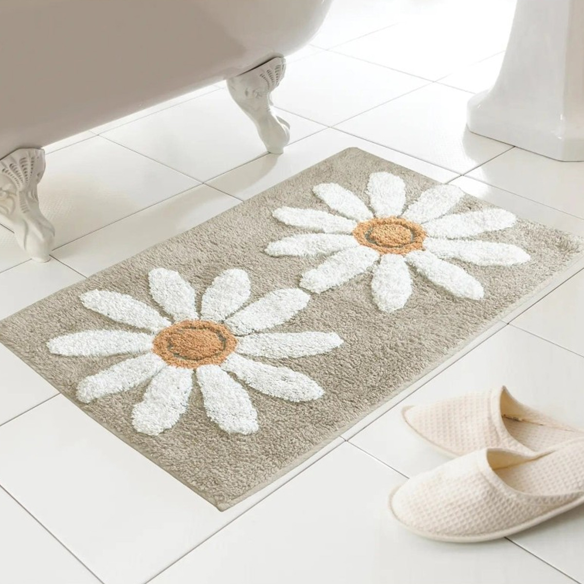 Fleur Natural Bath Mat