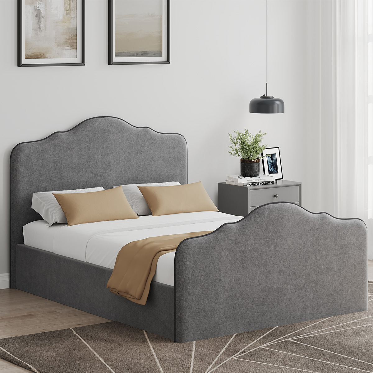 Florentina Gas Lift Bed Frame With Storage