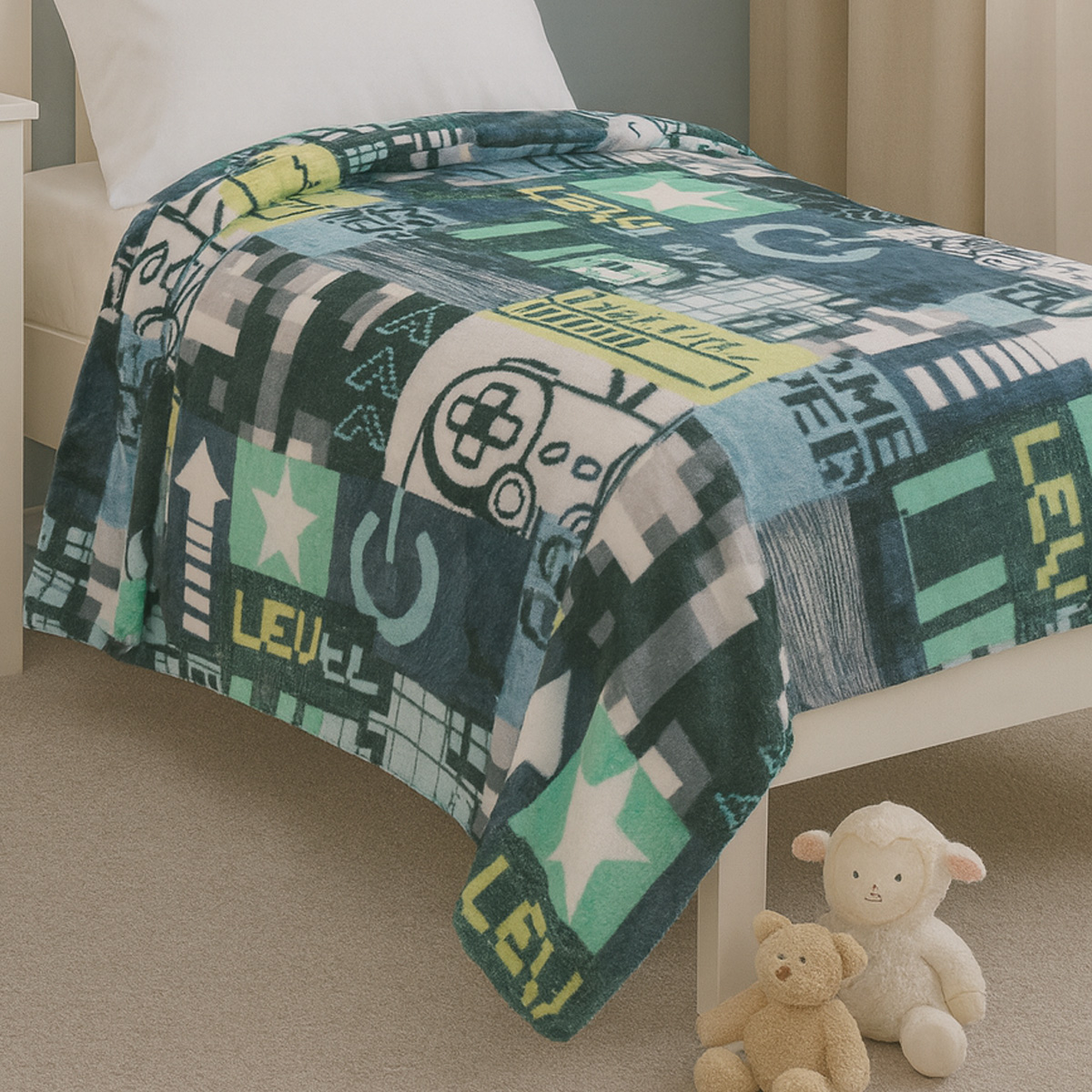 Gaming Blue Throw 100x130cm
