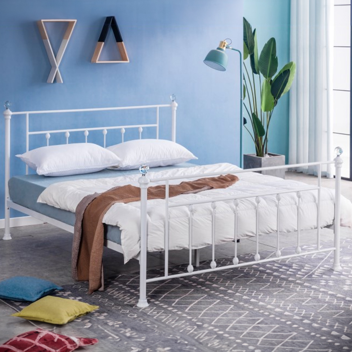 Geneva White Bed Frame BULKY
