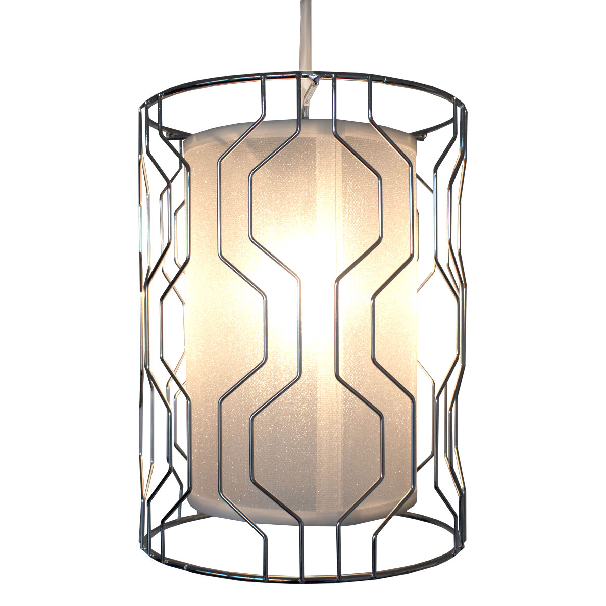Geo Chrome Pendant