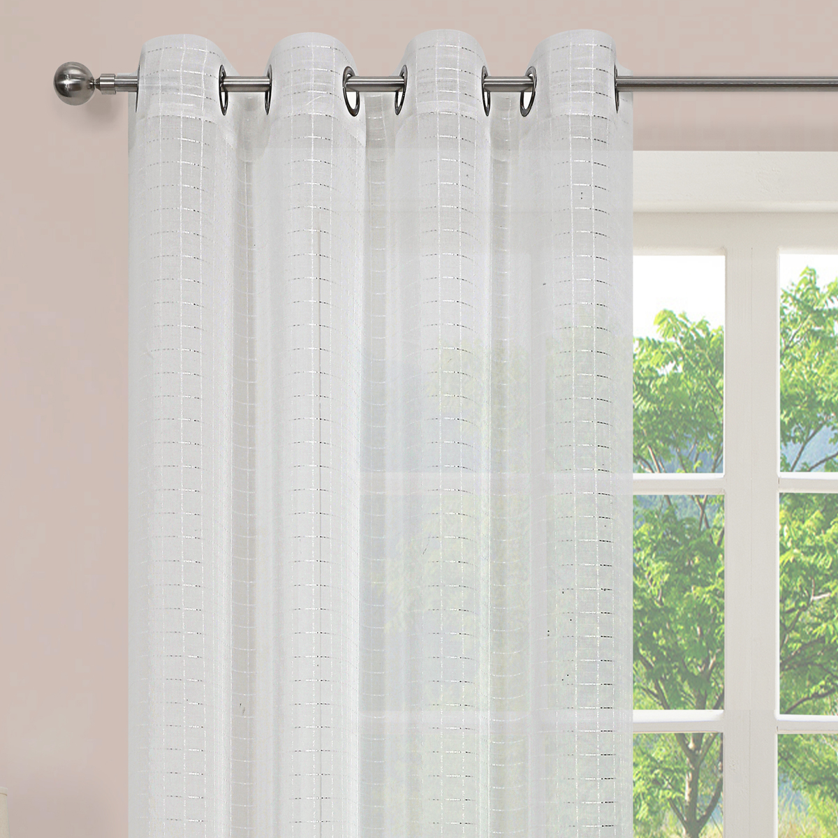 Gina Cream Eyelet Voile Panel