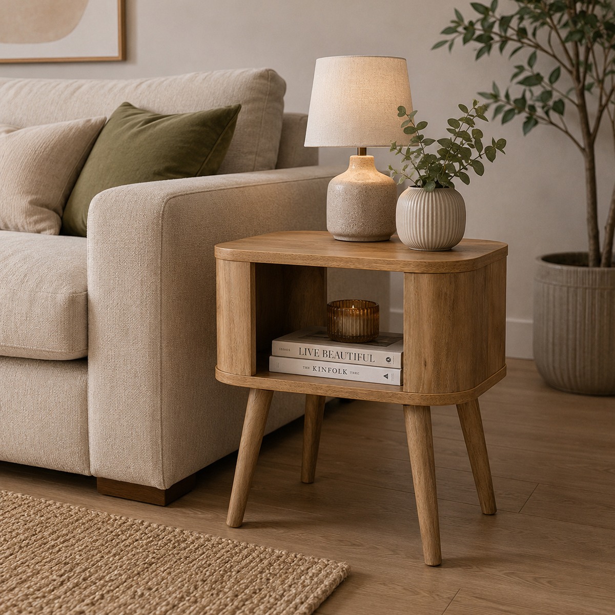 Glenroe Natural Lamp Table