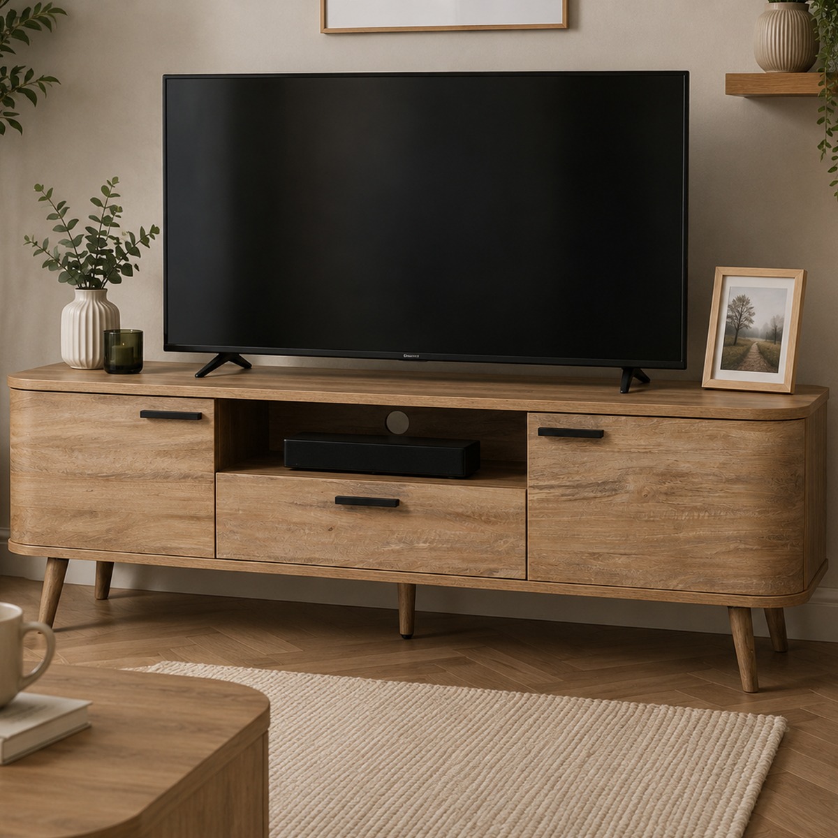 Glenroe Natural TV Unit