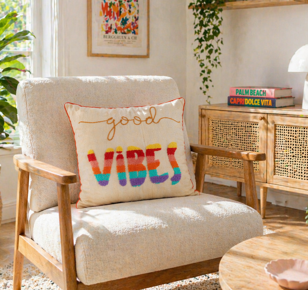 Good Vibes Filled Cushion