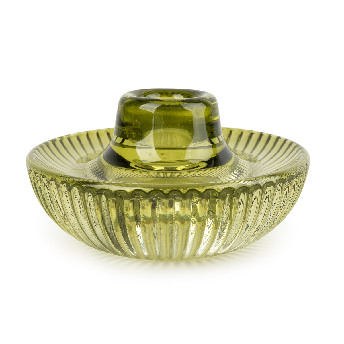 Dual Sided Green Candle Holder