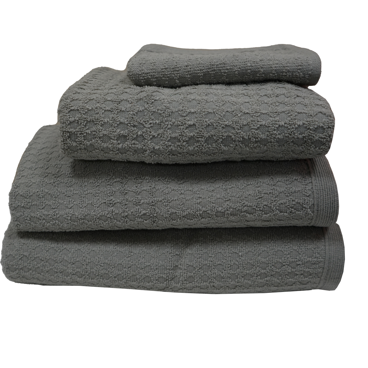 Waffle 400GSM Grey Towel Range