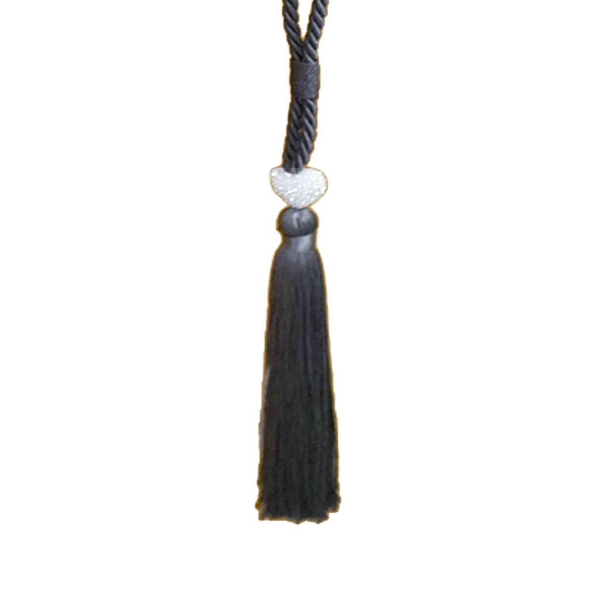 Heart Rope Grey Tieback