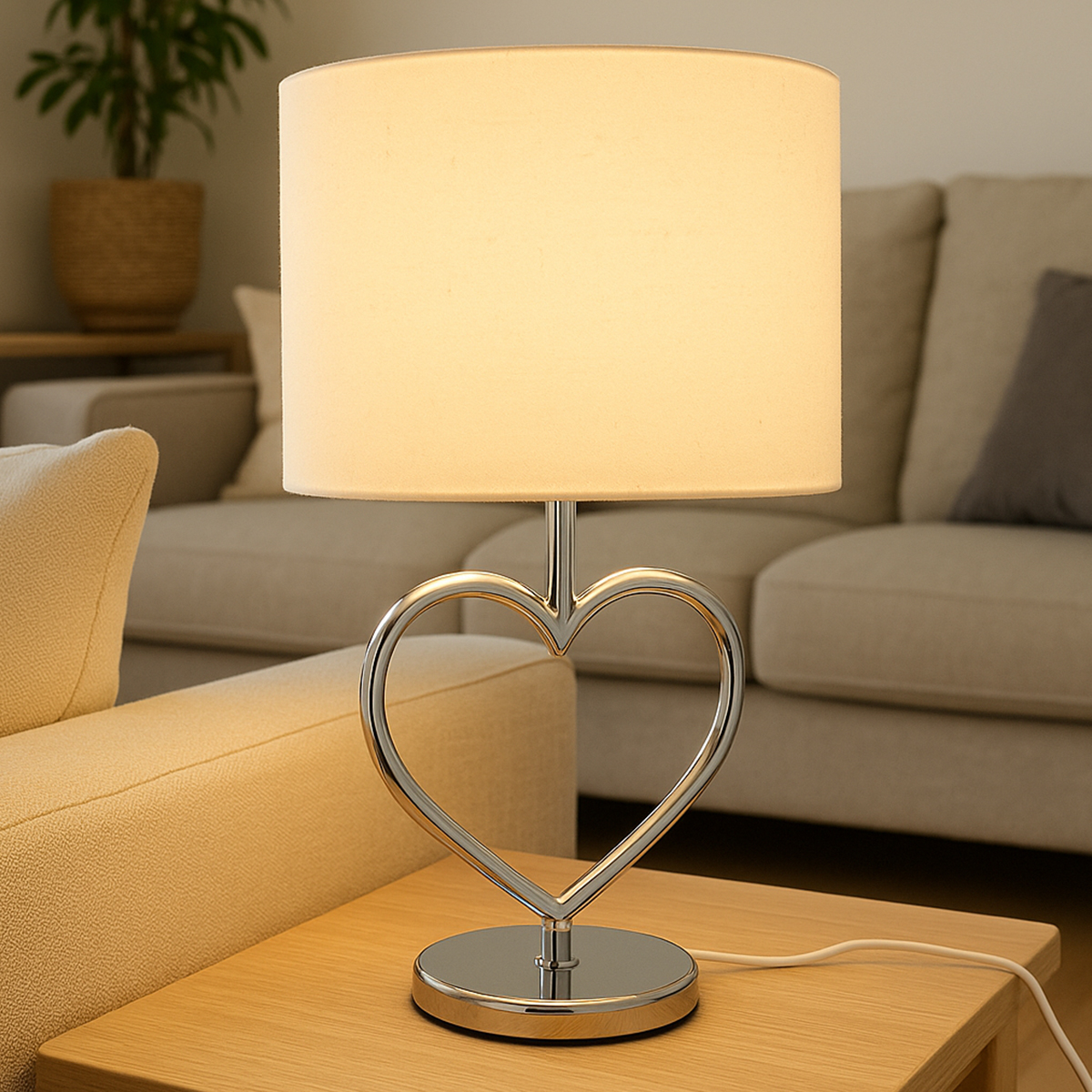 Heart Natural Table lamp