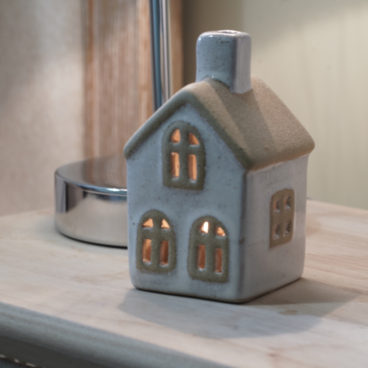 House Beige Tealight Holder
