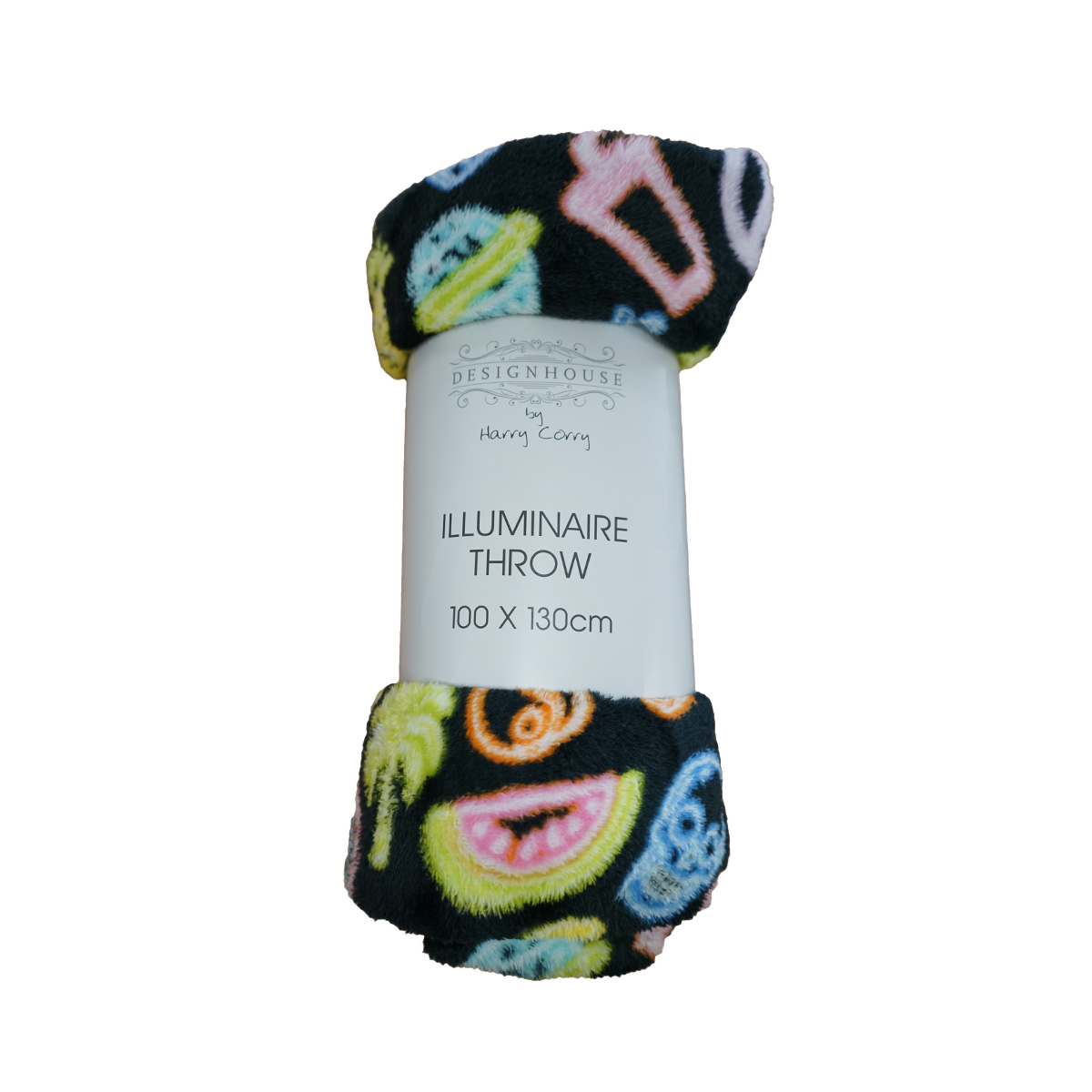 Illumaire Black Throw 100x130cm
