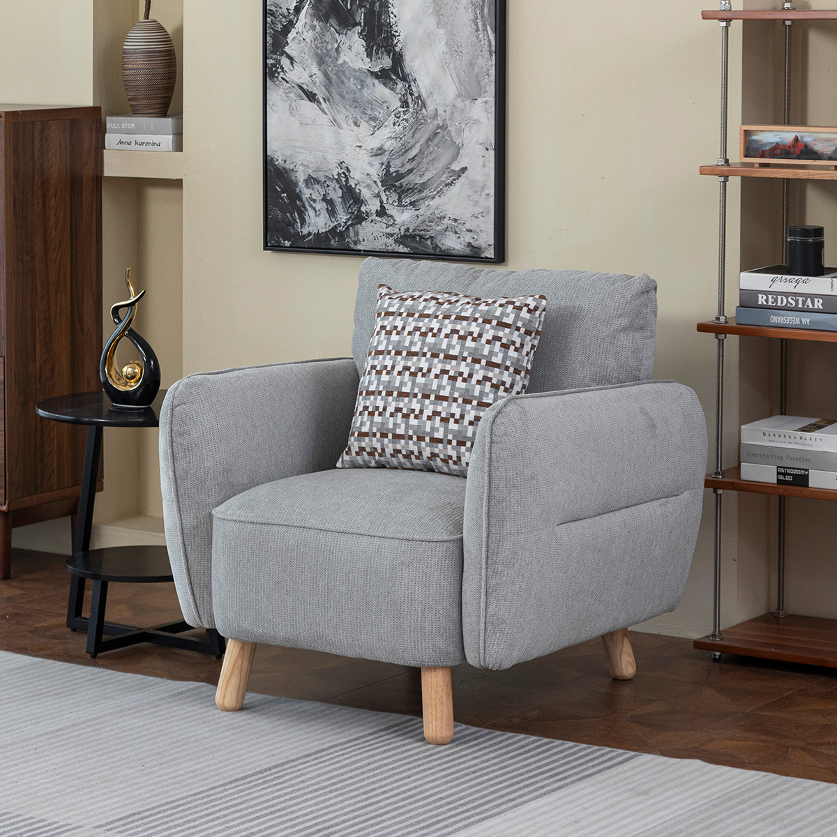 Isla Light Grey Armchair BULKY