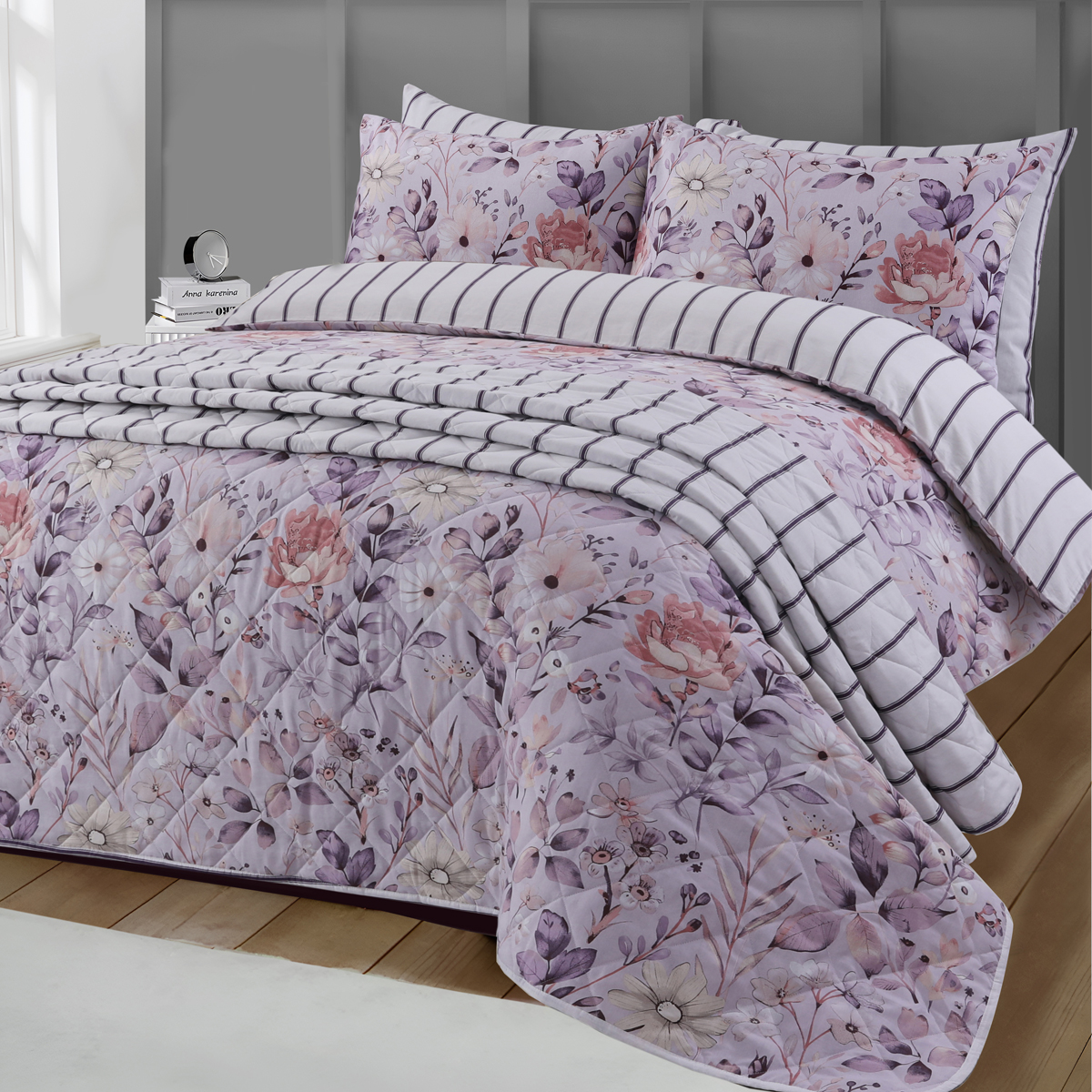 Kew Lilac Bedspread 200x230cm