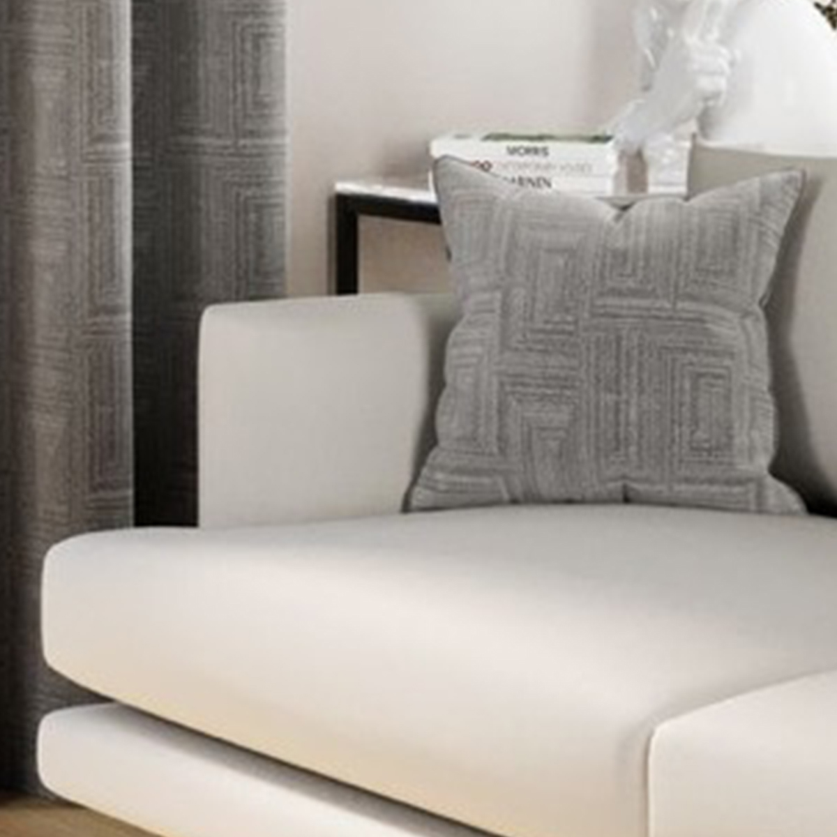 Kyoto Silver Cushion Cover