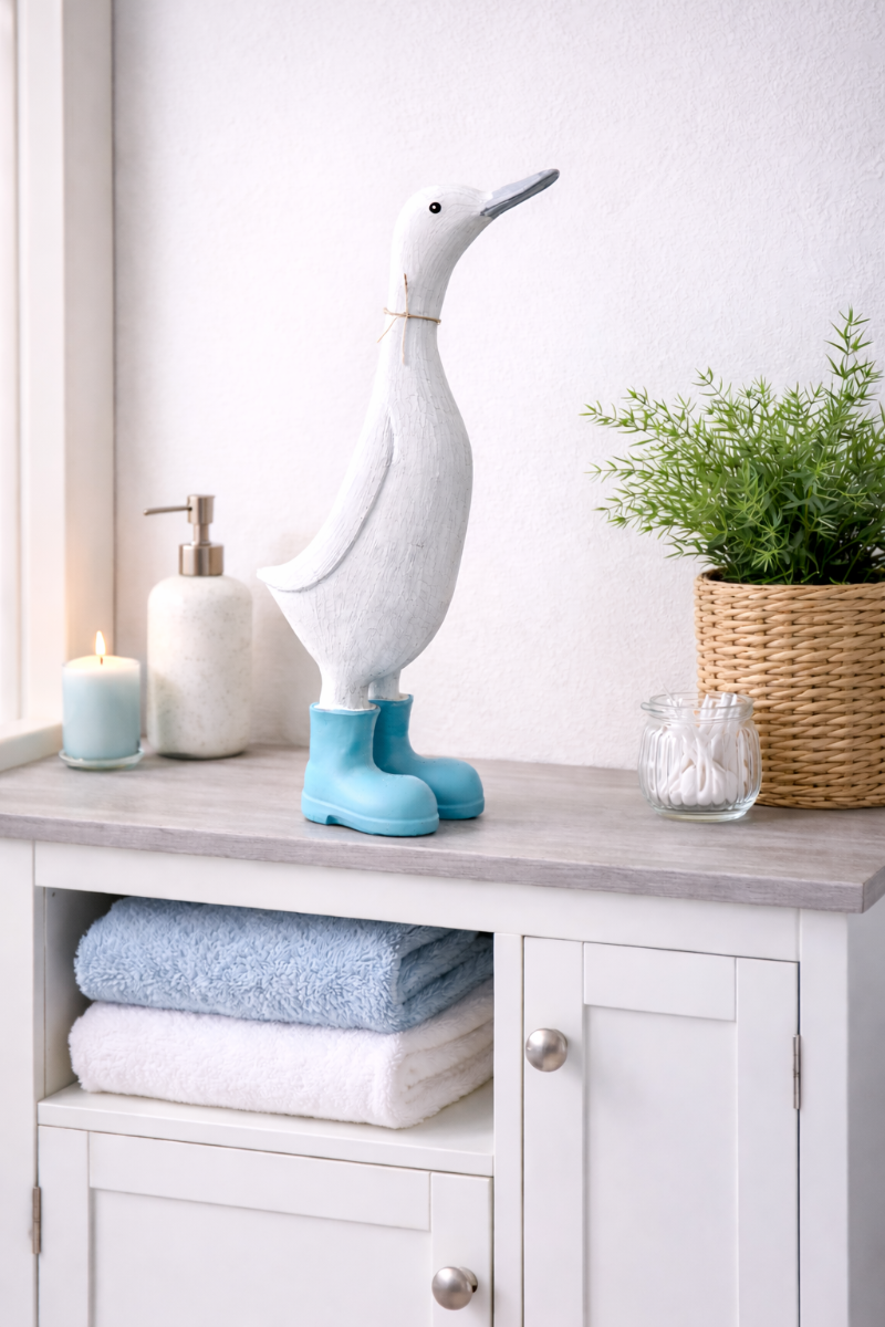 Duck in Light Blue Wellies