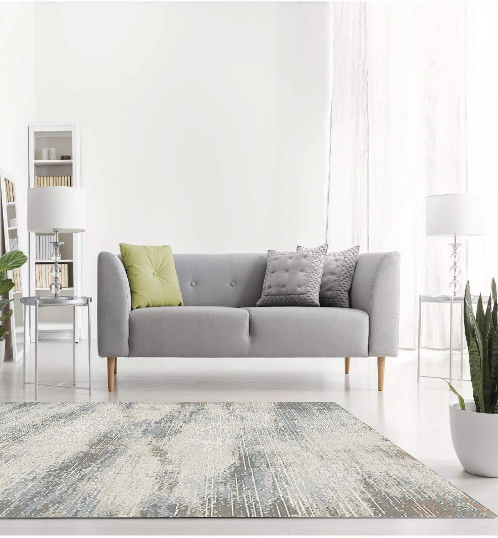 Layla Modern Blue Washable Rug