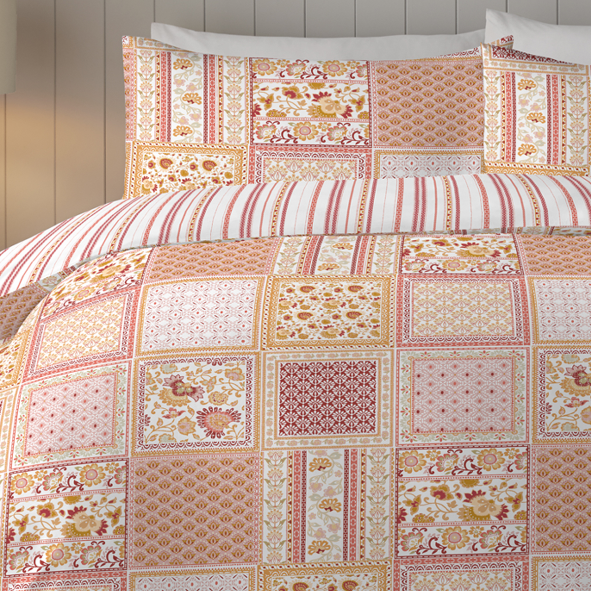 Leonie Spice Cotton Rich Duvet Cover Set