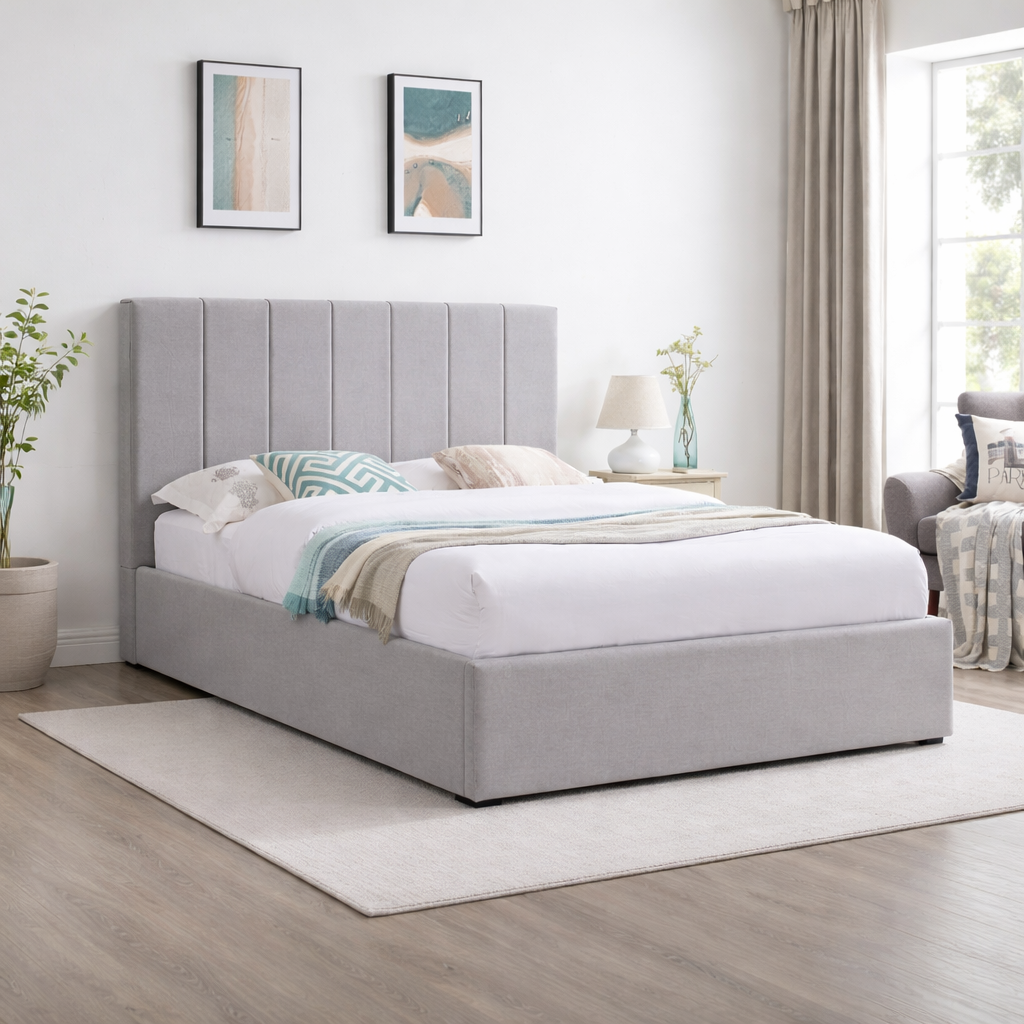 Lisa Light Grey Bedframe