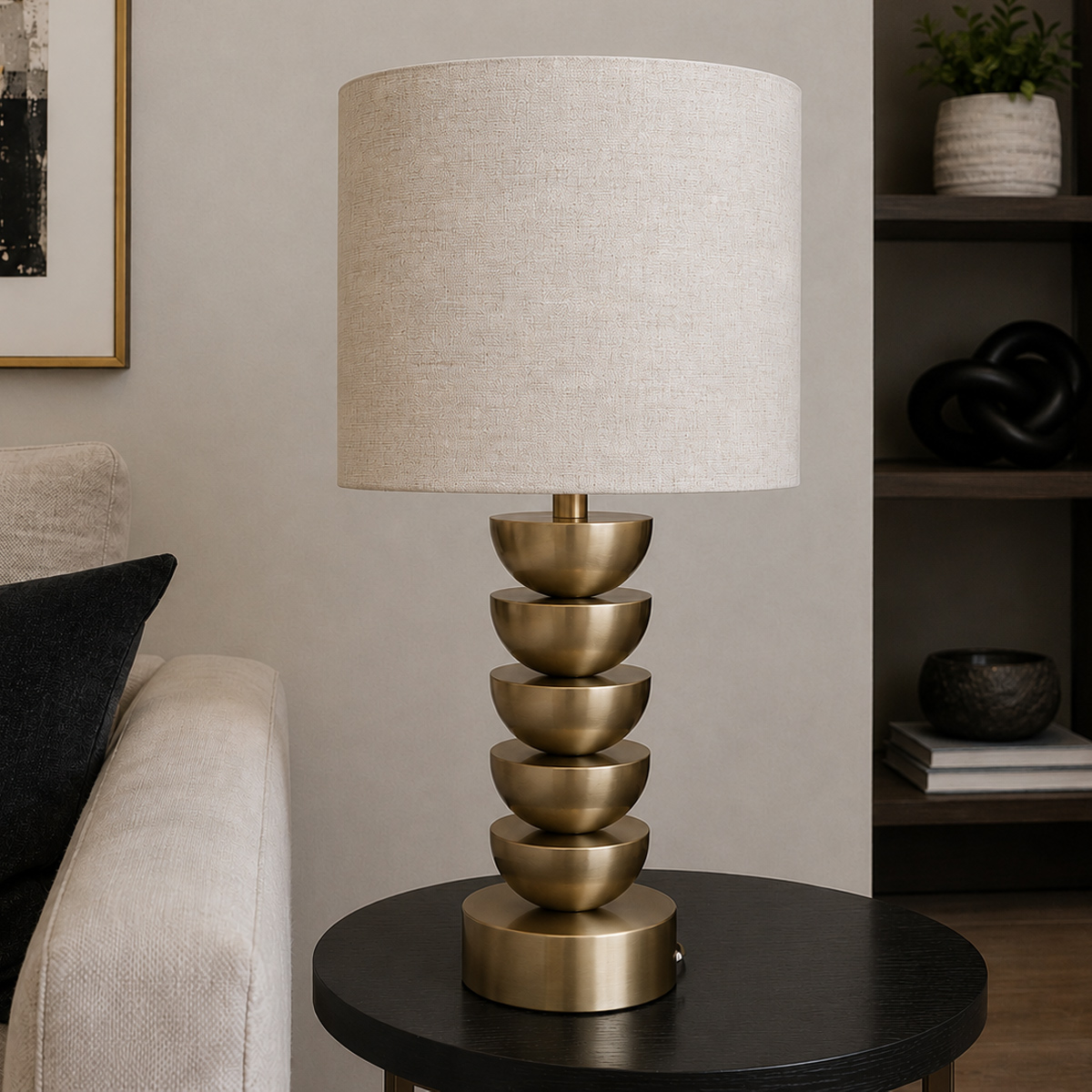 Akita Brass Table Lamp