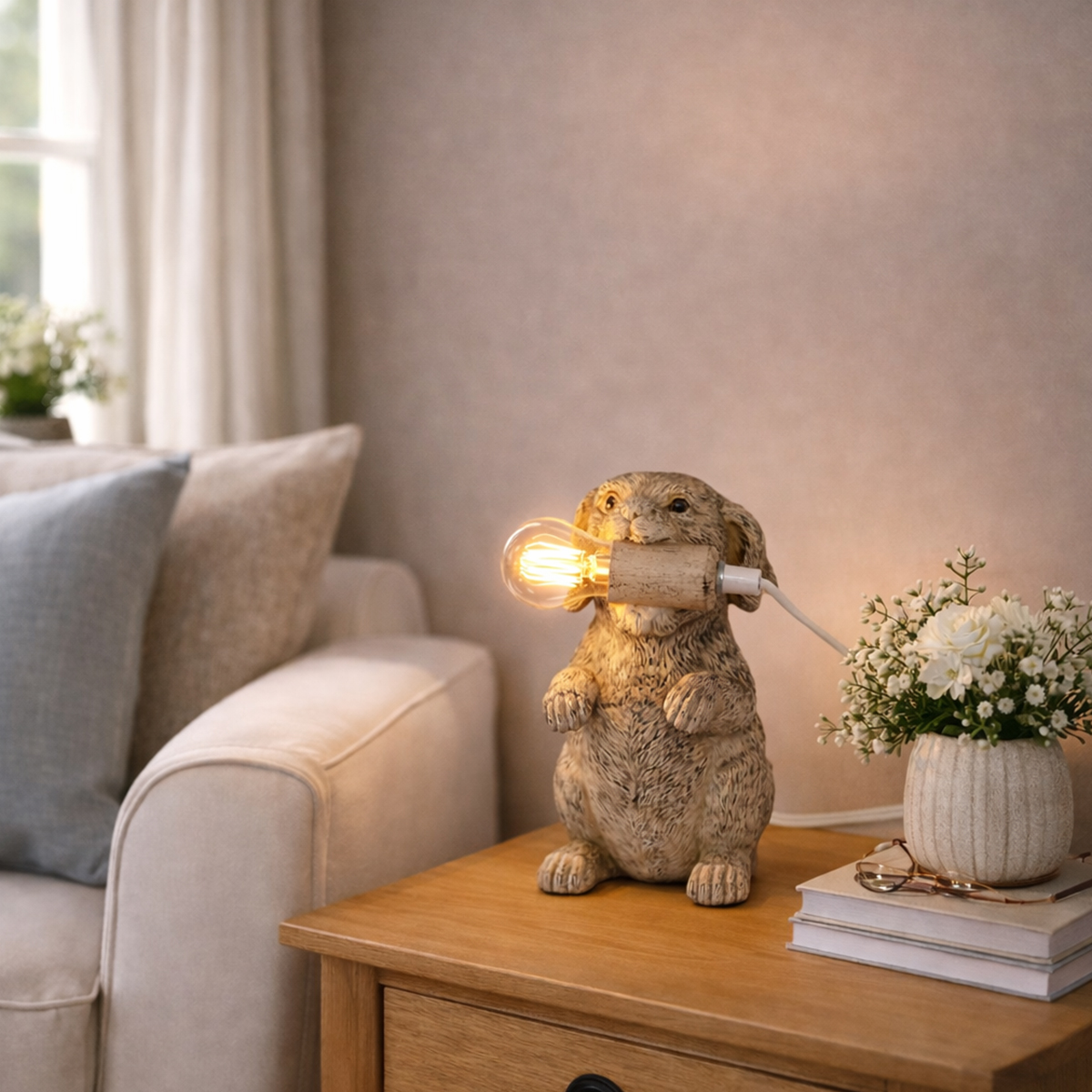 Lola Antique Cream Table Lamp