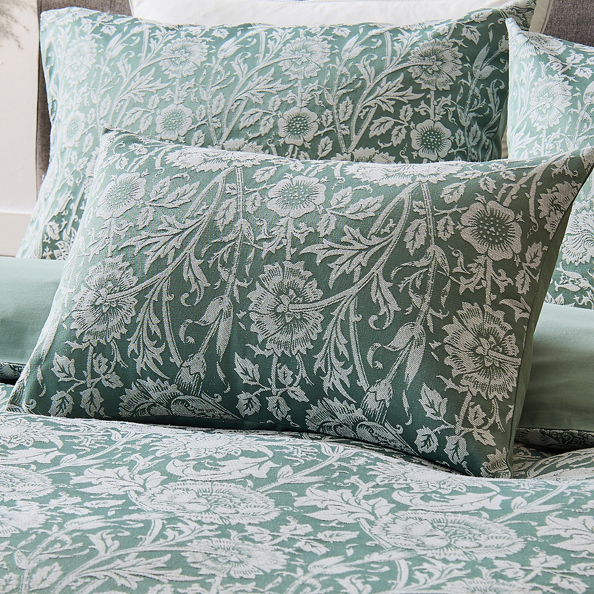 Lucia Green Boudoir Cushion