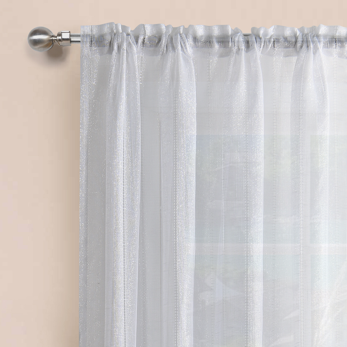 Lugano White Voile Panel