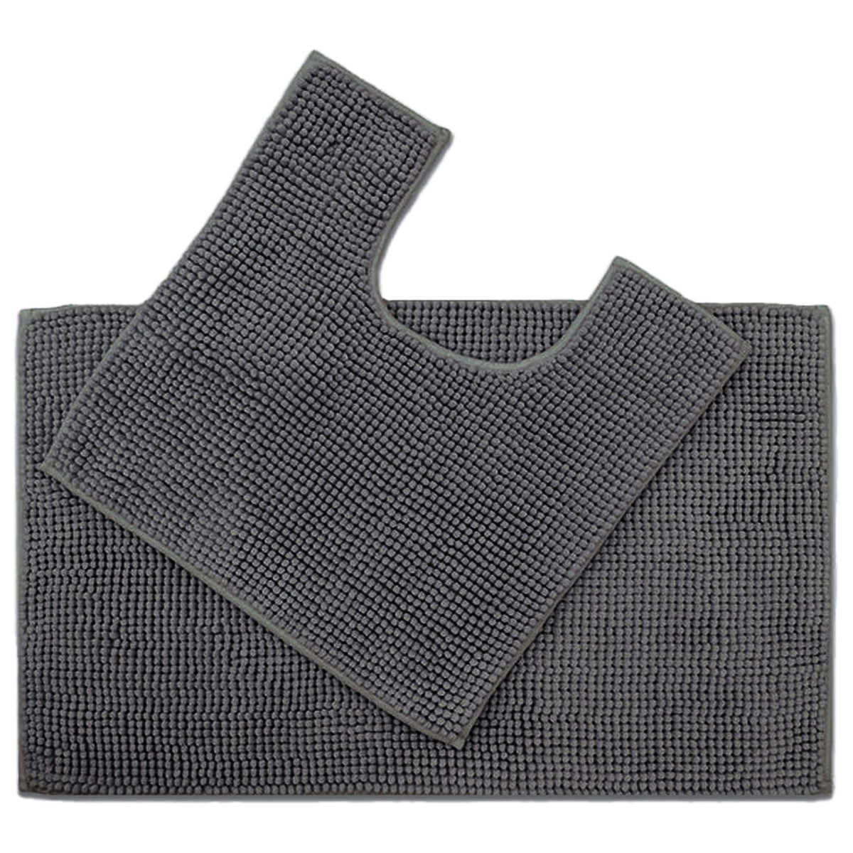 Noodle Charcoal Bathmat Set