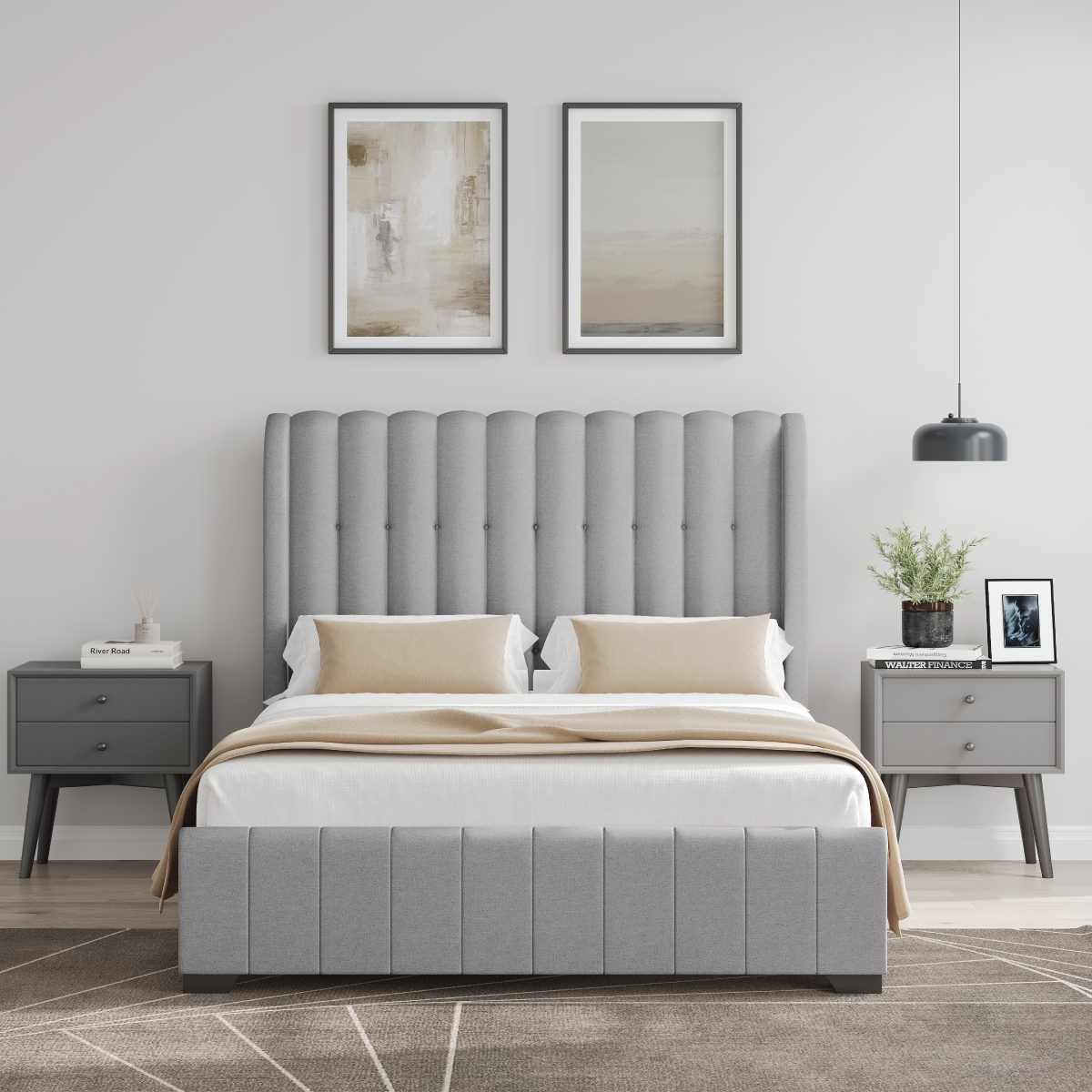 Megan Grey Bedframe