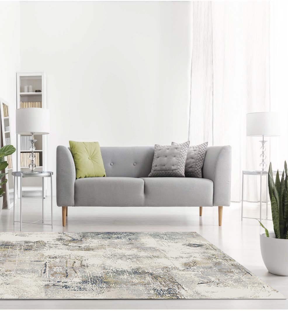 Nadia Modern Charcoal Washable Rug