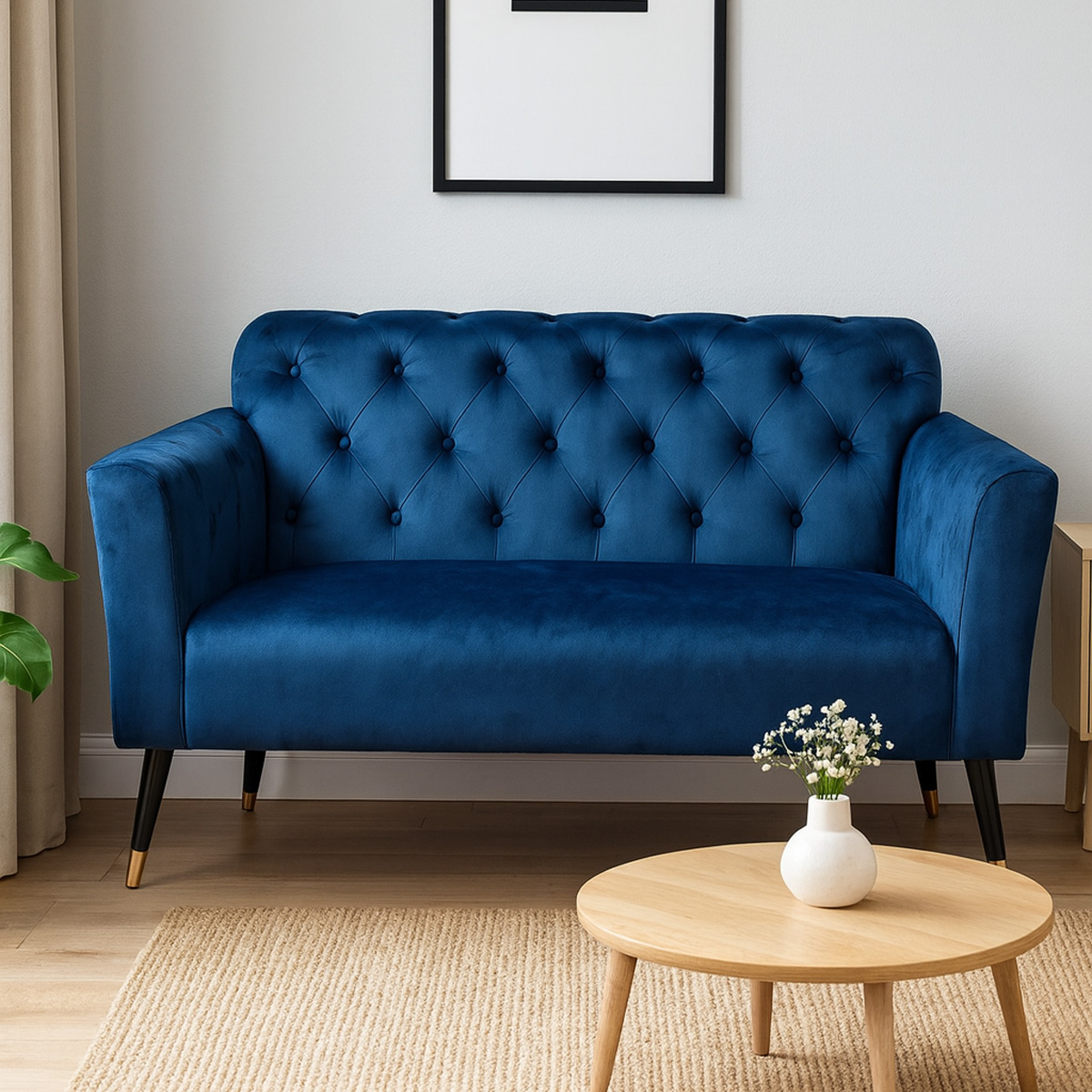 Loretta Midnight Blue 2 Seater Sofa BULKY