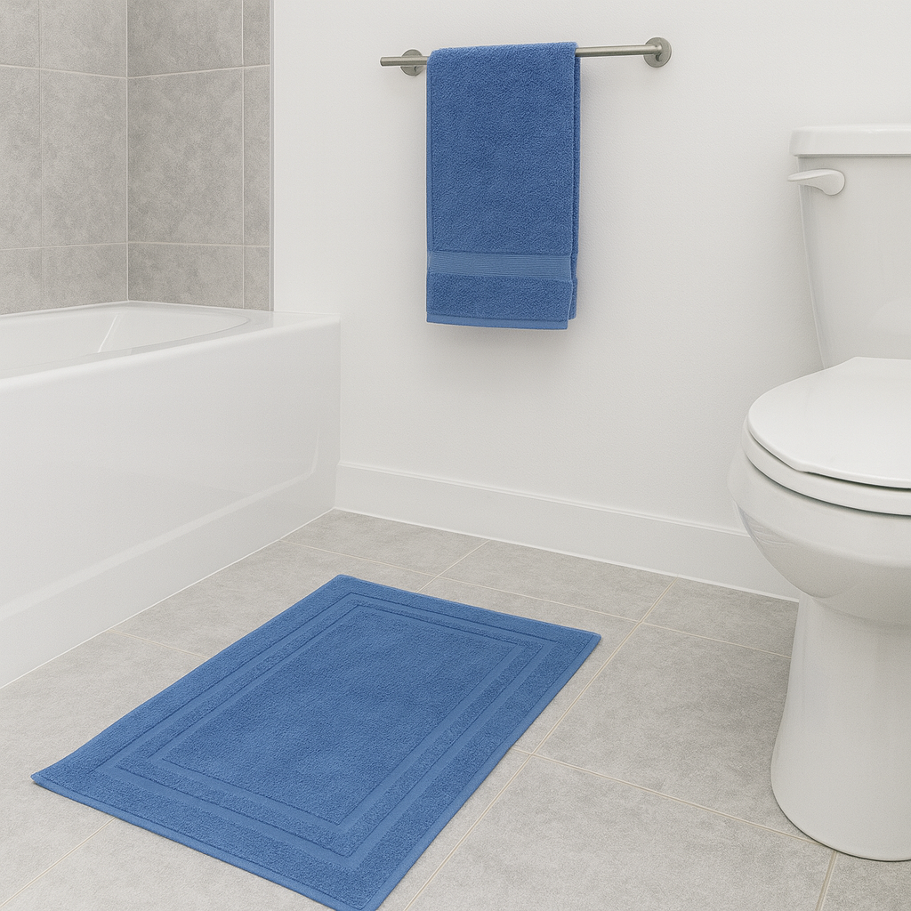 500gsm Zero Twist Navy Bathmat