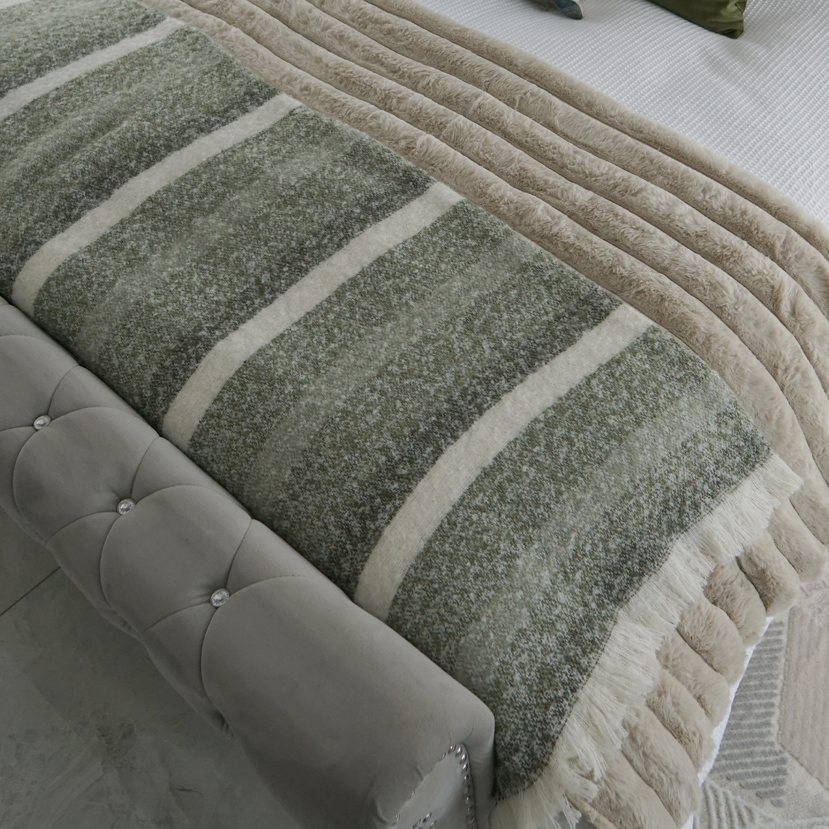 Noah Green Throw 130x170cm