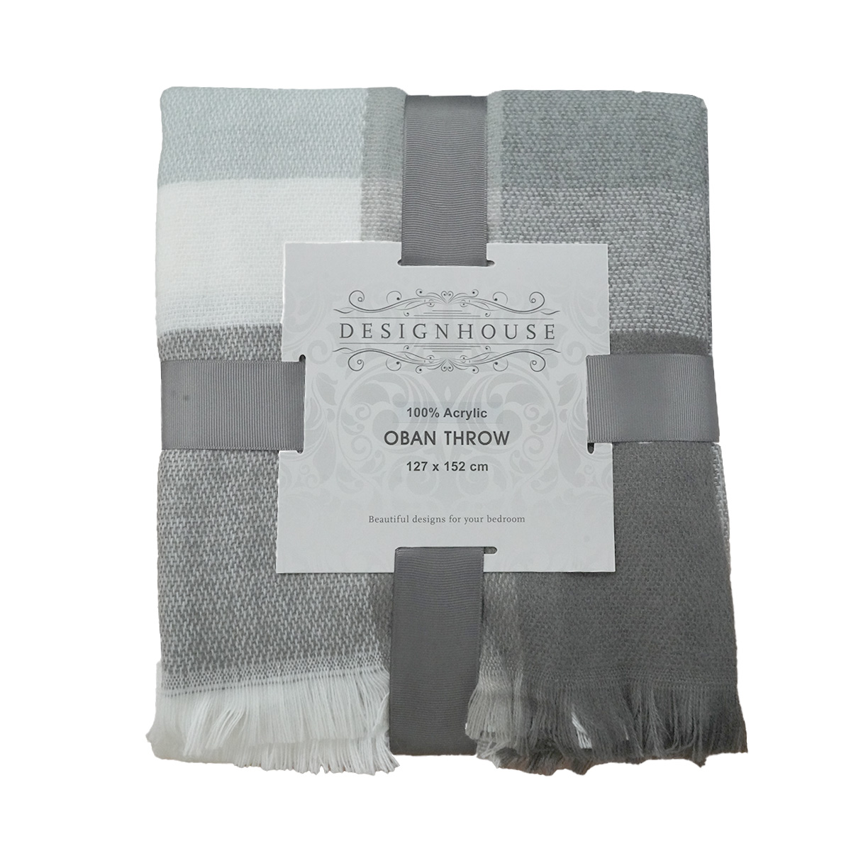 Oban Charcoal Throw 127x152cm