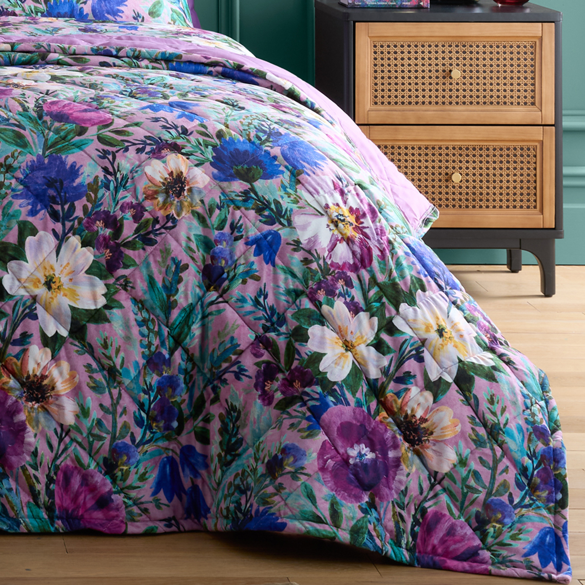 Ophelia Purple Bedspread 200x230cm