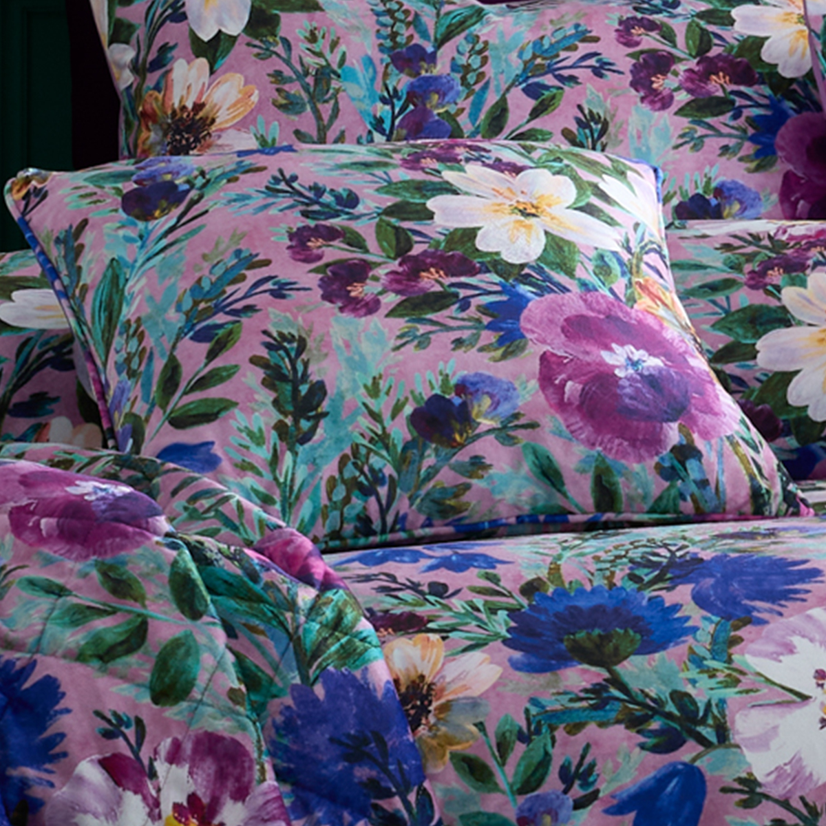 Ophelia Purple Filled Cushion