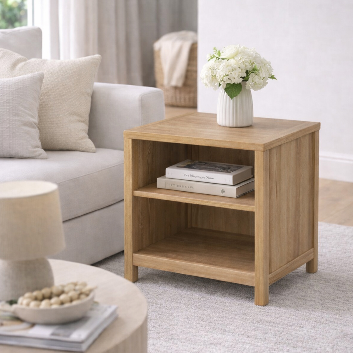 Oregon Oak Side Table