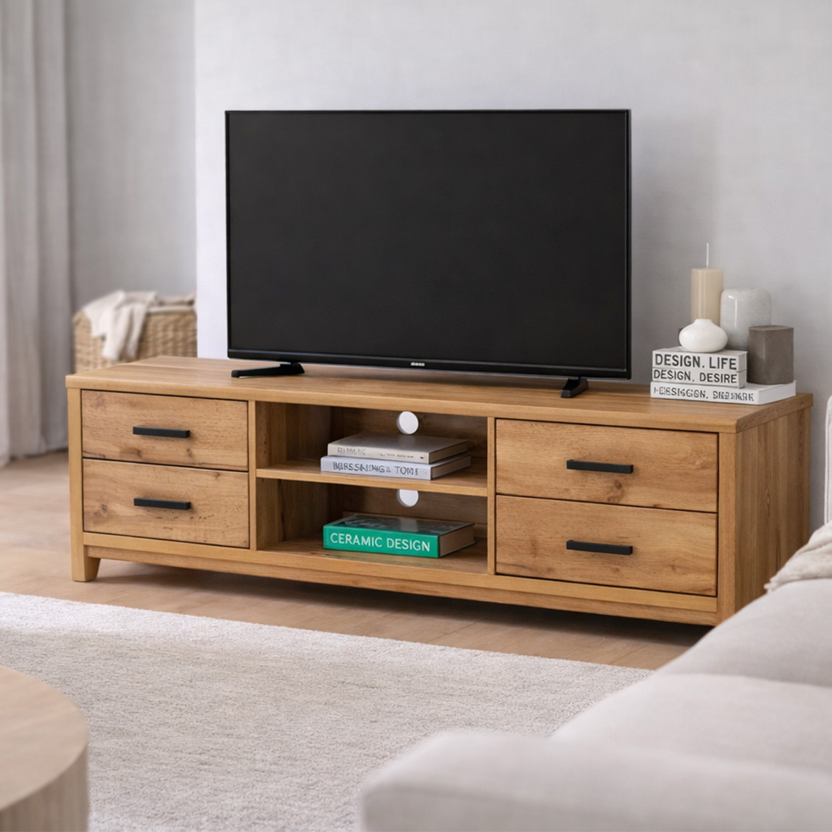 Oregon Oak TV Cabinet BULKY