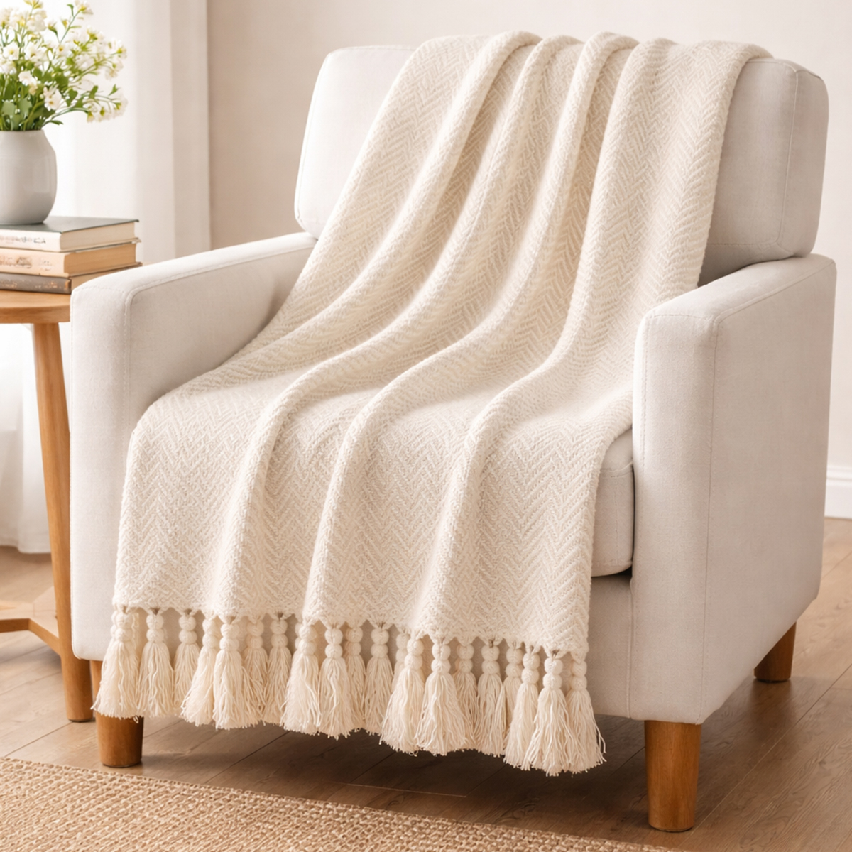 Owen Natural Throw 130x160cm