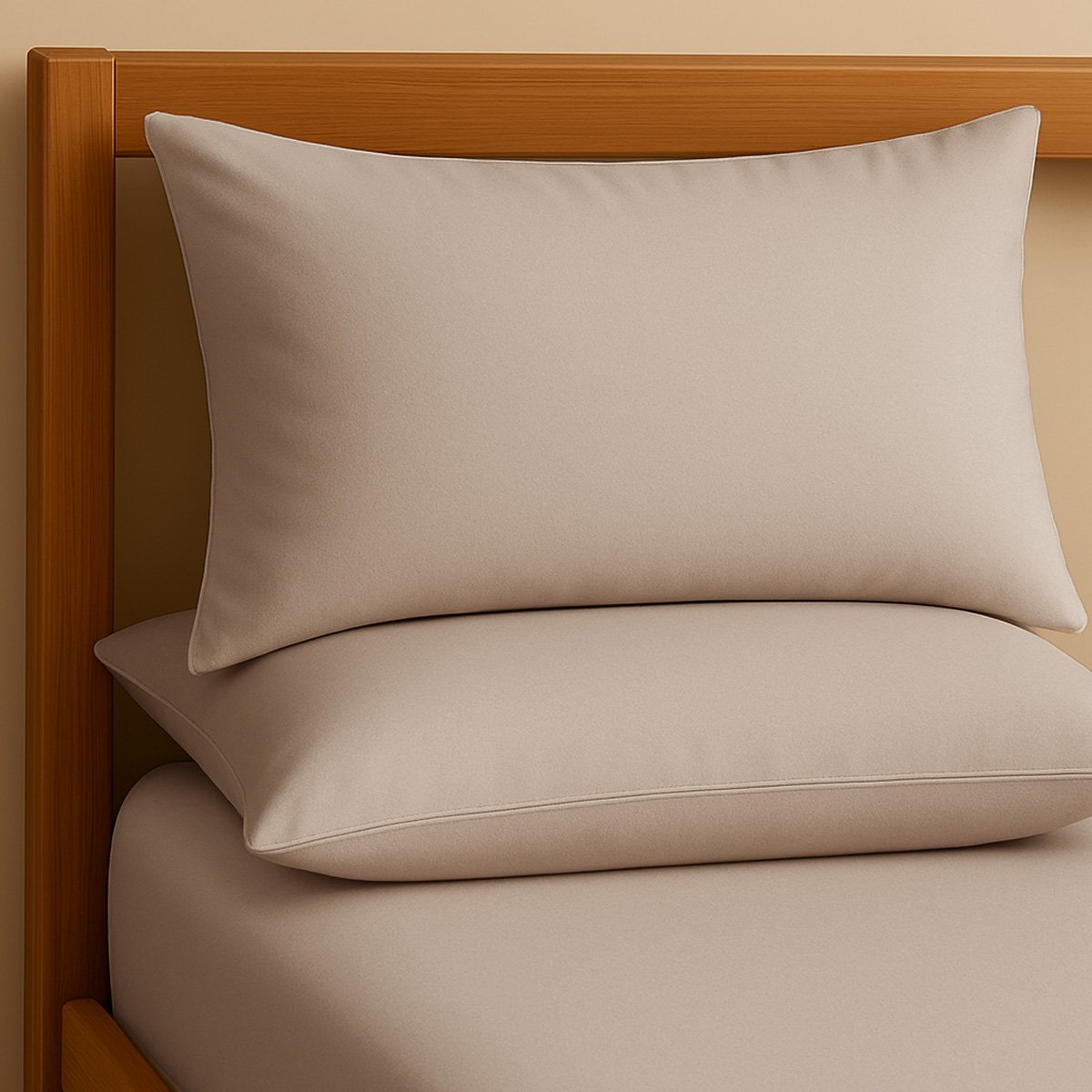 Percale Grey Pillowcase Pair