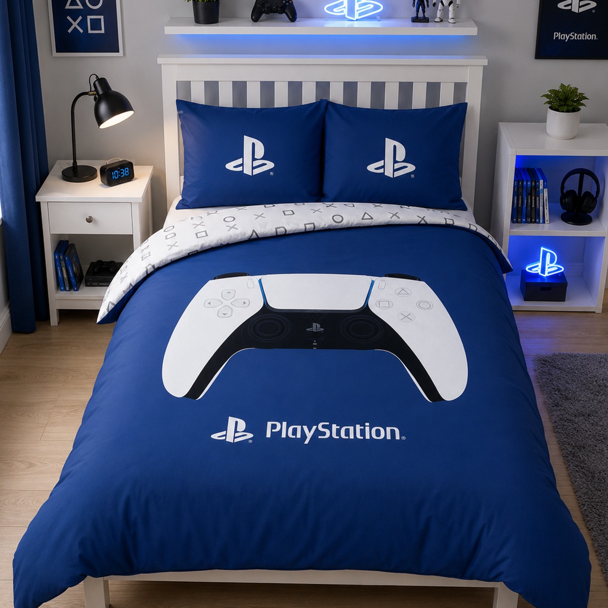 PlayStation Blue Duvet Cover Set