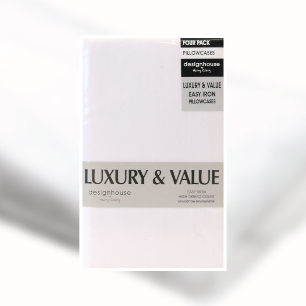 White Pillowcase 4 Pack