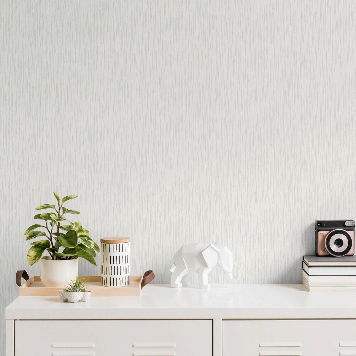 Nala Texture White Wallpaper Roll